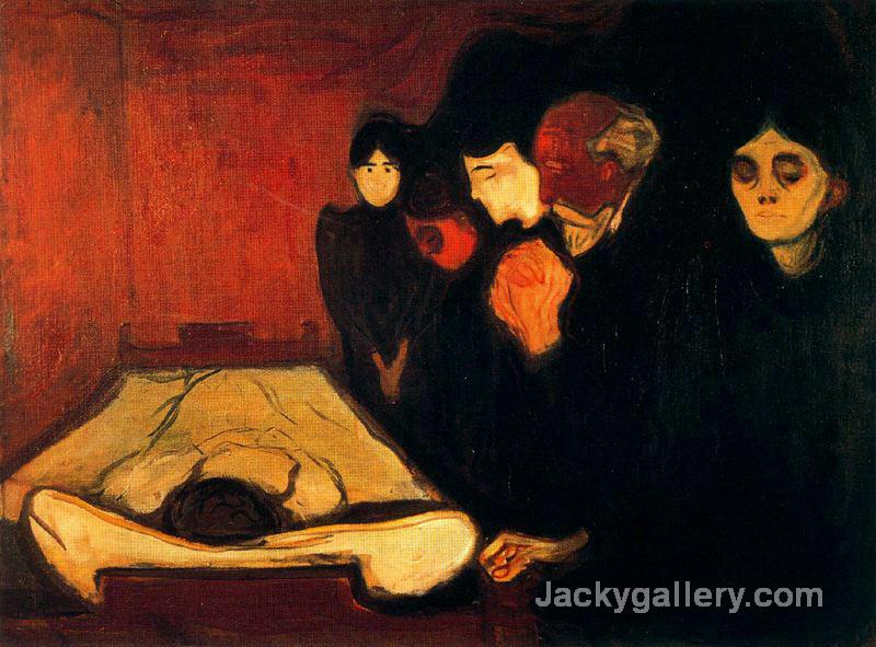 By the Deathbed (Fever) by Edvard Munch paintings reproduction